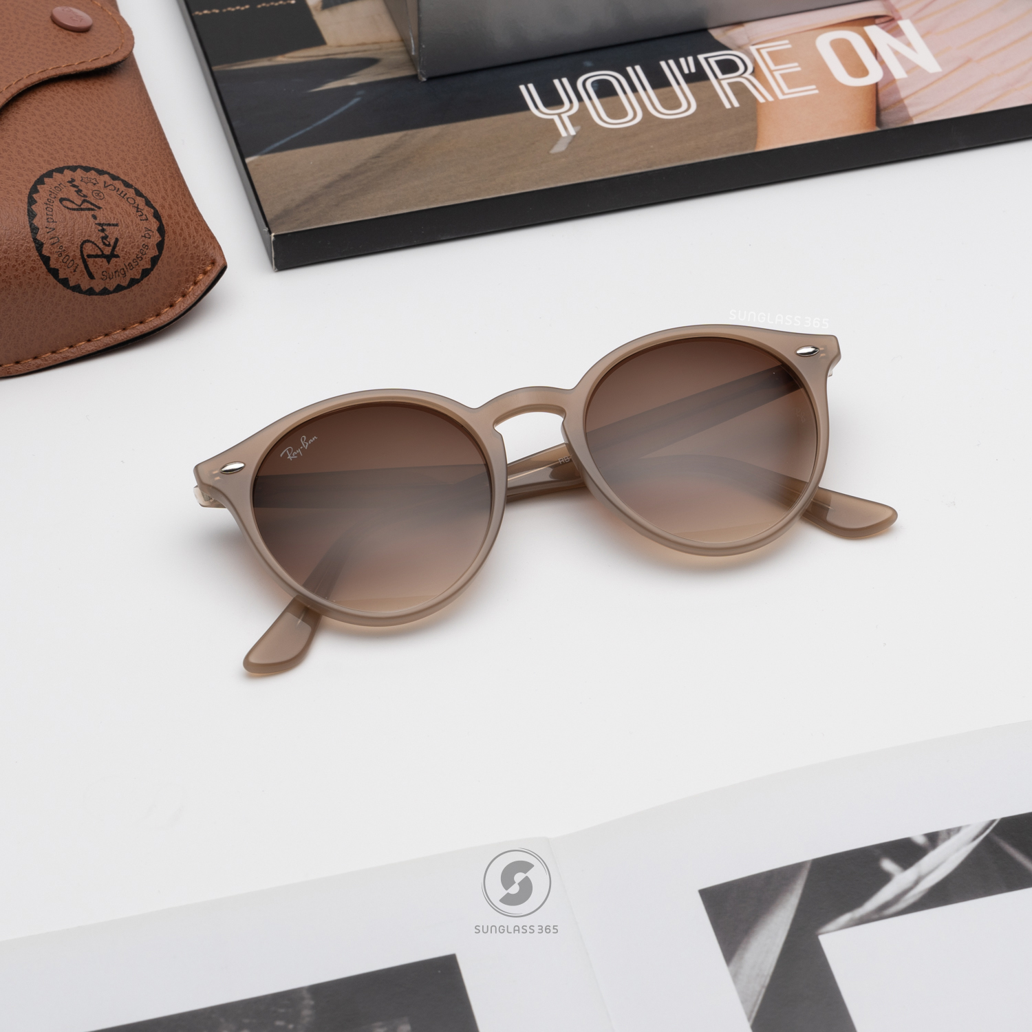 Ray Ban RB2180 616613 Brown Gradient