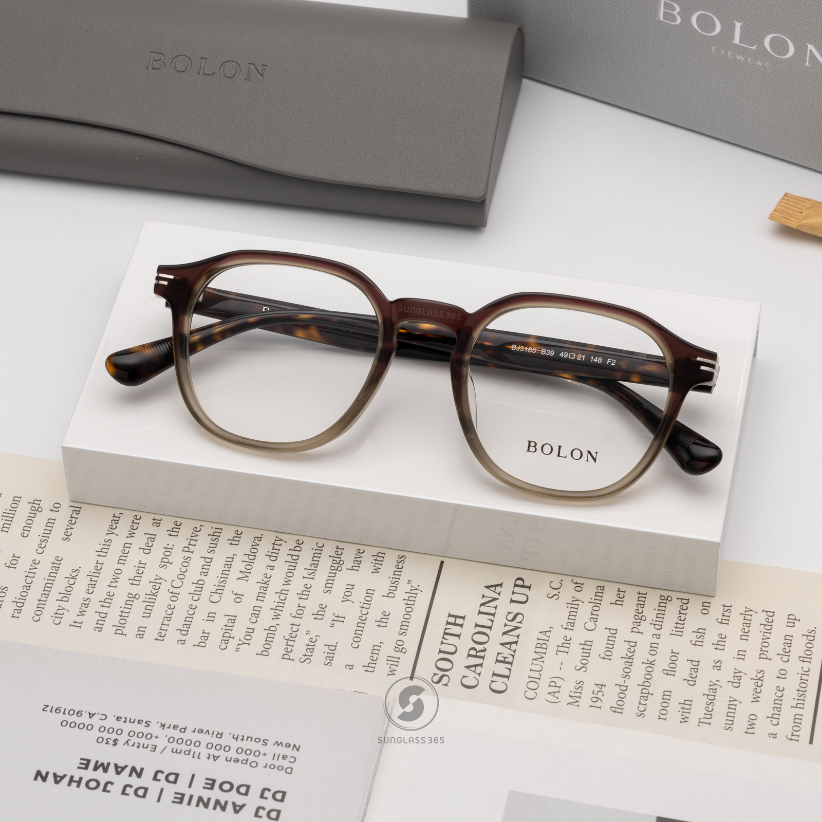 แว่นสายตา BOLON รุ่น BJ3185 B39 Purple Bronze Pine Green