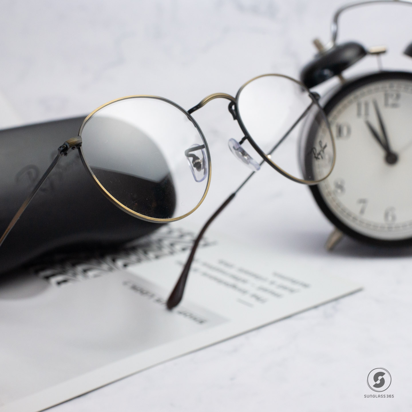 RayBan Round Metal RX3447V 3117 Antique Gold