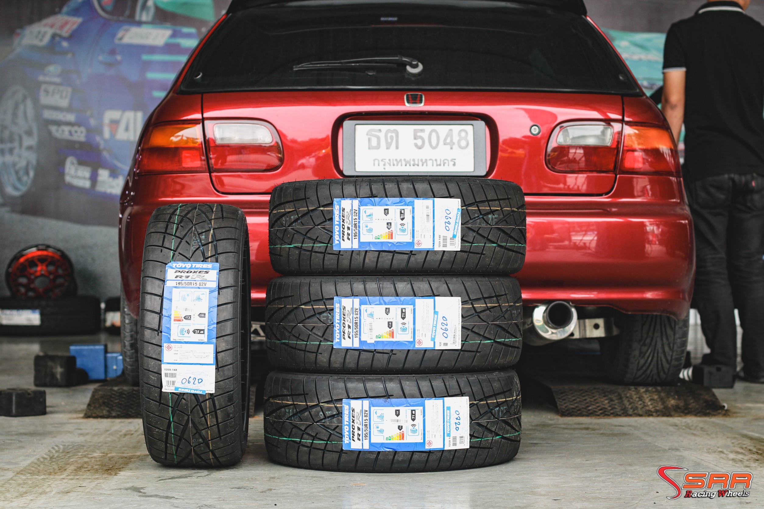 TOYO R1R ยางญี่ปุ่น 195/50R15 ปี20