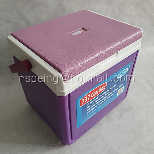 ถังน้ำแข็งทรงเหลี่ยม คูเปอร์ Cooper 737 Cool Box สีม่วง ขนาด 10 ลิตร