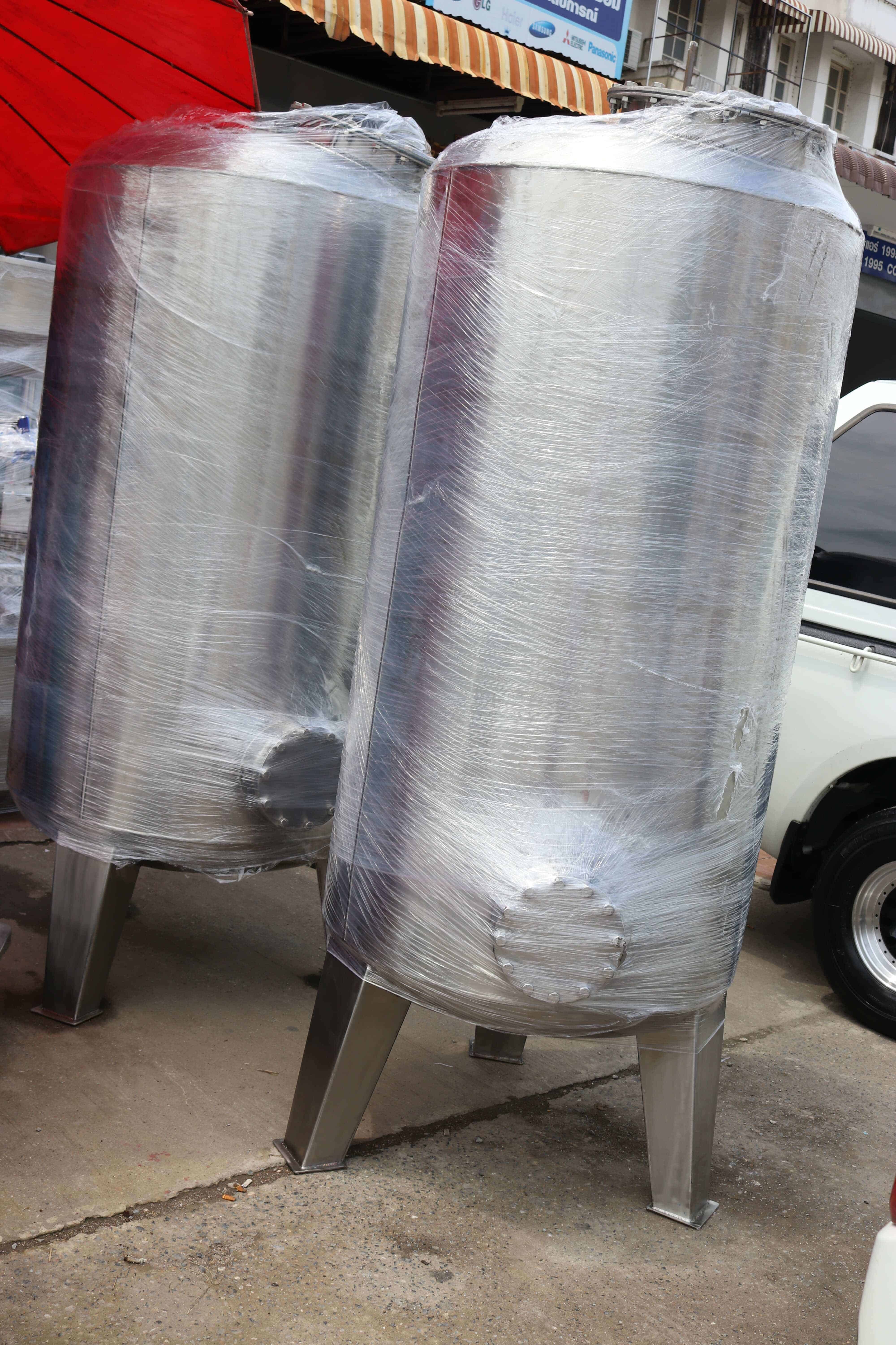 ถังกรองสแตนเลส26นิ้วสูง150หนา2mm