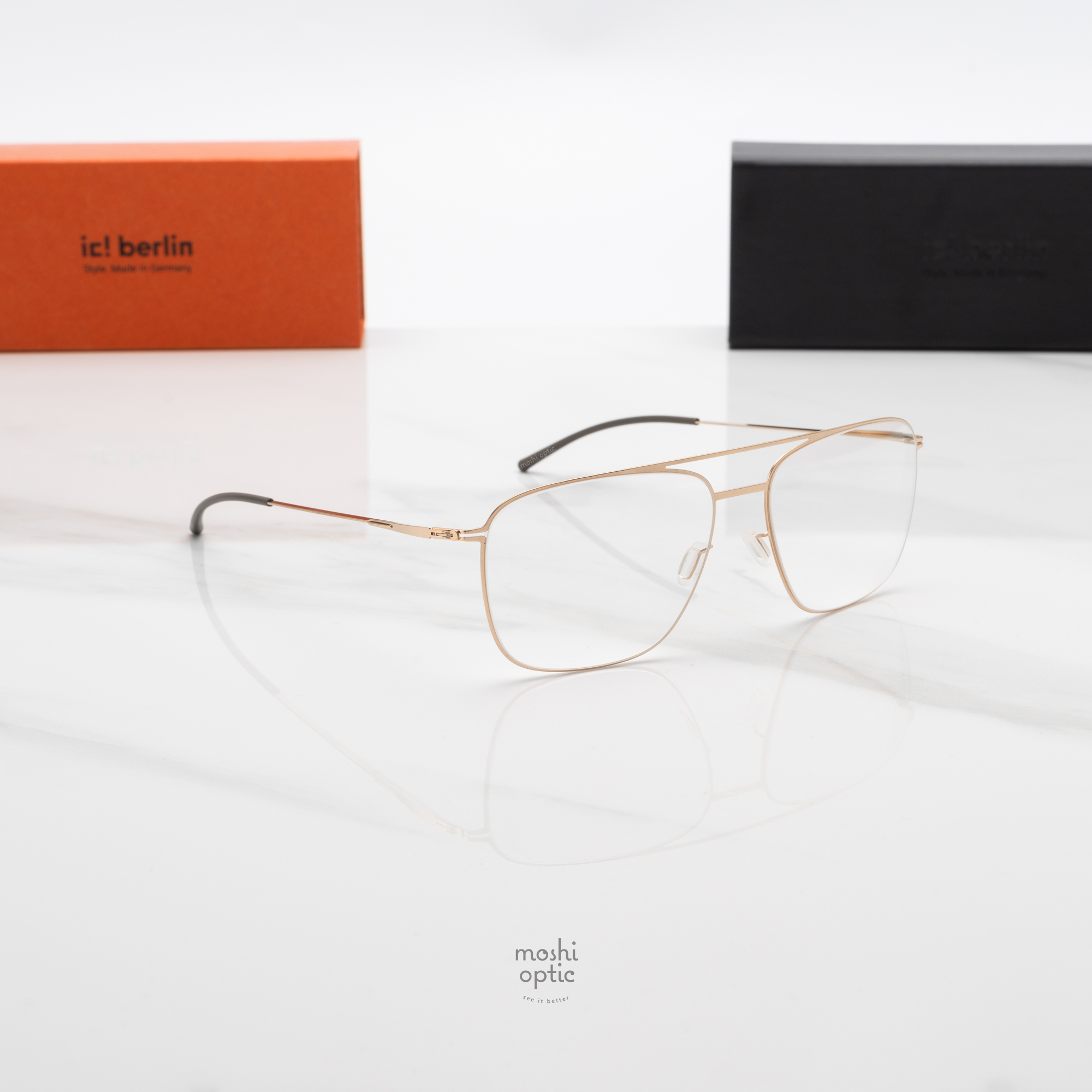 กรอบแว่น IC BERLIN Wes Rose Gold