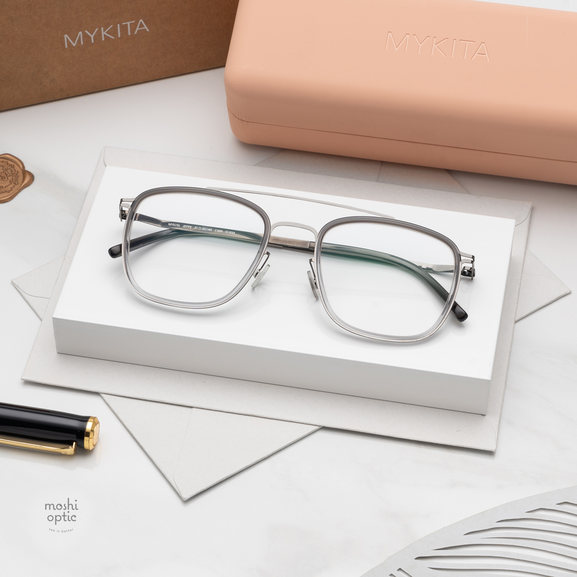 แว่นสายตา MYKITA JEPPE A54 Shiny Graphite Grey Gradient