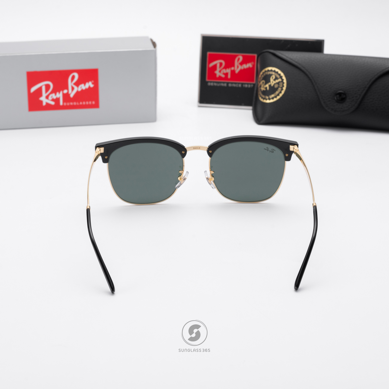 Ray Ban Clubmaster RB4418D 601/31 Black on Green