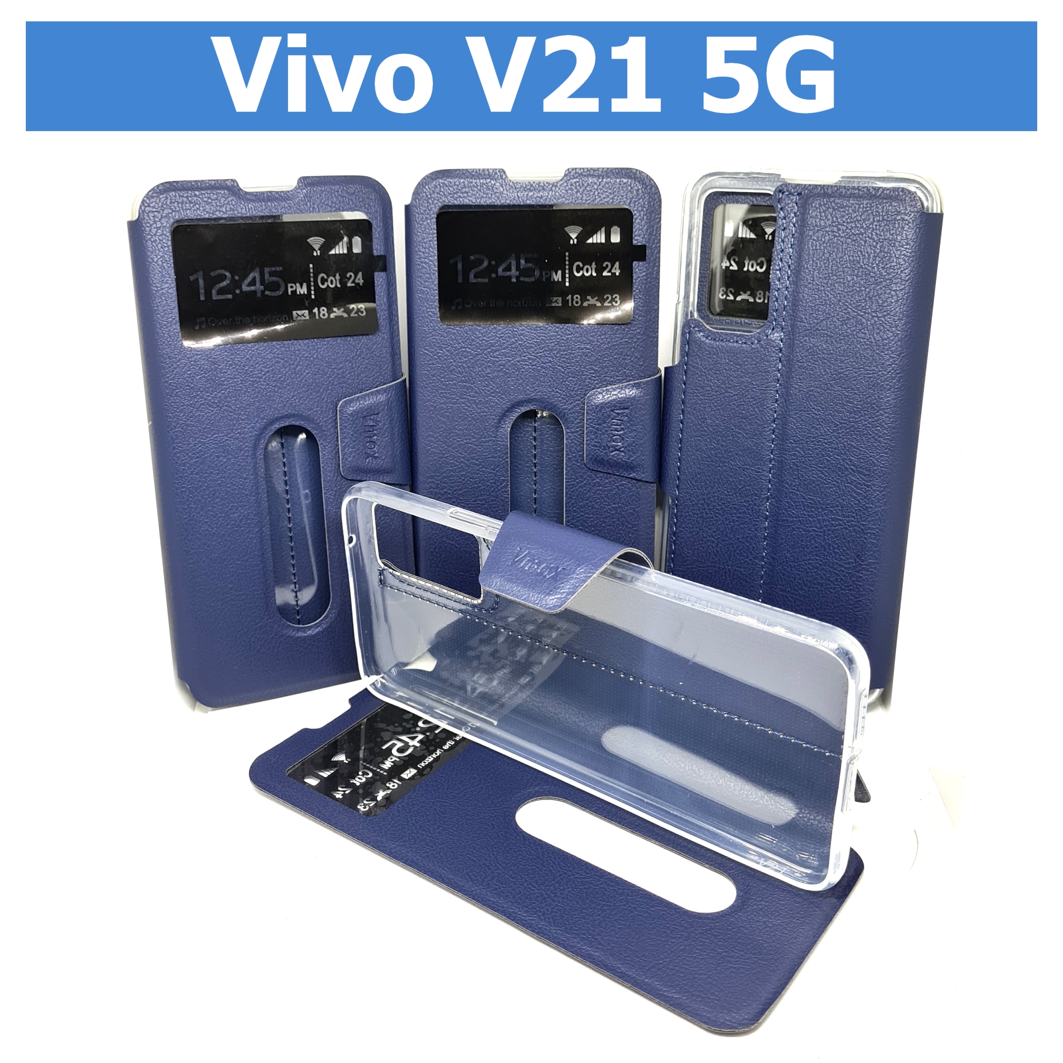เคสฝาพับวีโว่ Vivo V21 5G โชว์เบอร์ ตั้งได้