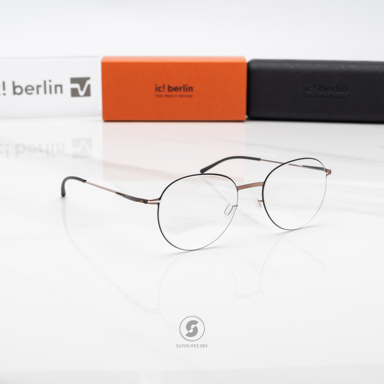 กรอบแว่น IC BERLIN OVE Black Shiny Copper