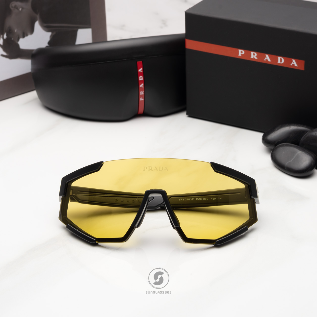 PRADA PS04WSF DG004Q Black Rubber