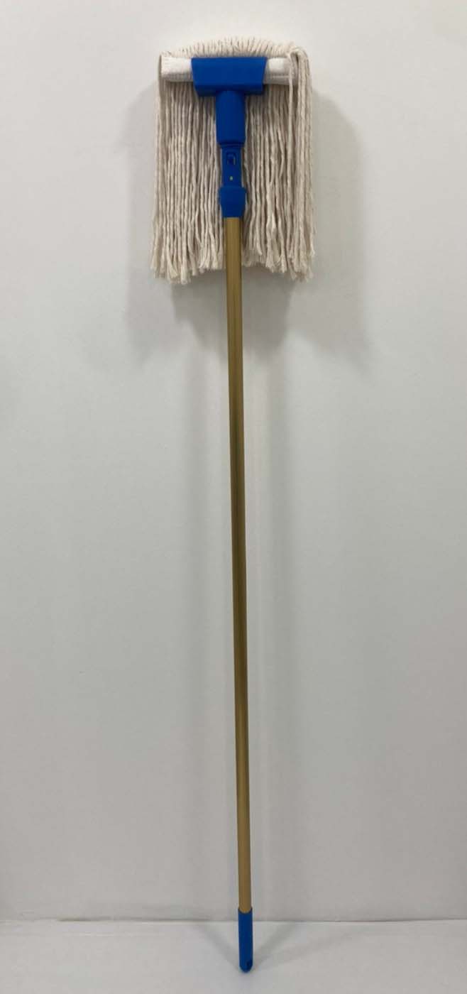 ชุดหัวไม้ถูพื้นฟรีไซส์ ผ้า 8 นิ้ว สีน้ำเงิน