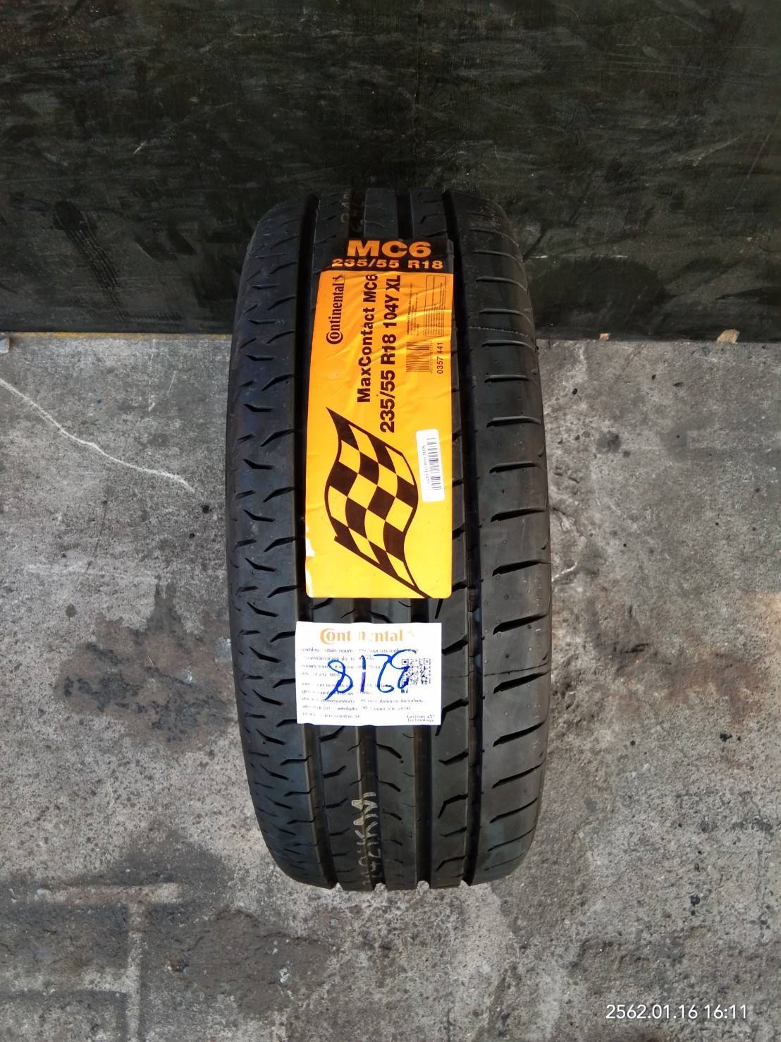 CONTINENTAL 235/55R18 CONTACT MC6 เส้น 4700 ปกติ 6500 บาท