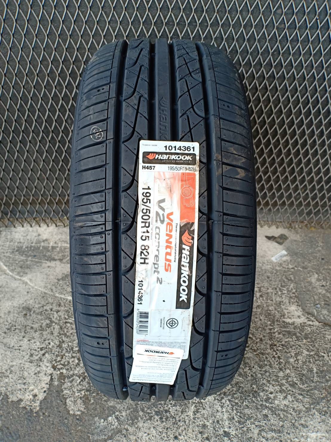 ยางใหม่ปี19 HANKOOK V2 195/50-15 ราคาถูก
