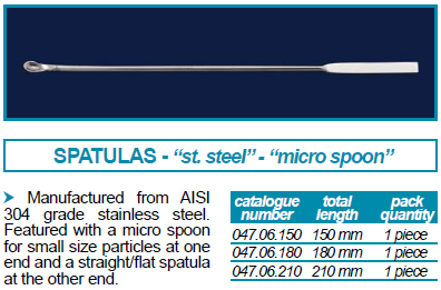 ช้อนตักสาร SPATULA - ISOLAB