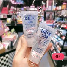 เจลล้างมือพกพา แอลกอฮอล์ 75% Mistine Check Hand Cleansing Alcohol Gel 30 ml.