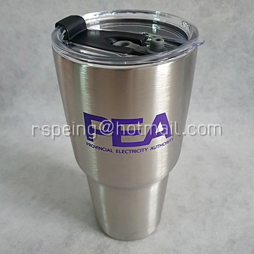 แก้วเก็บความเย็นสแตนเลสทรง YETI PEA