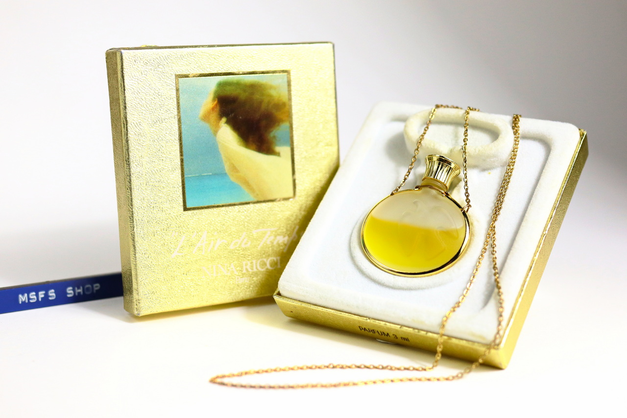 [Vintage] Nina Ricci L'Air du Temps Parfum Neckless 3ml Splash แบบแต้ม - น้ำหอม Vintage