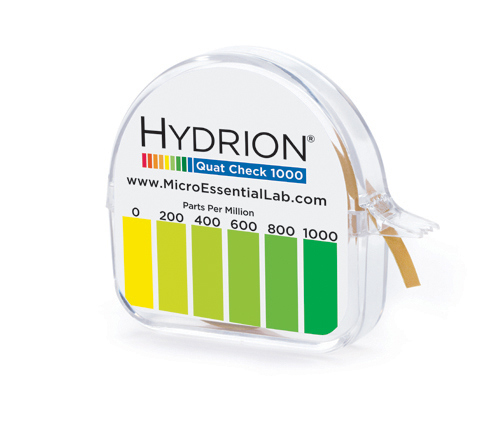 กระดาษวัดค่าน้ำยาฆ่าเชื้อแบบม้วน 0-1000 ppm (QC-1001)