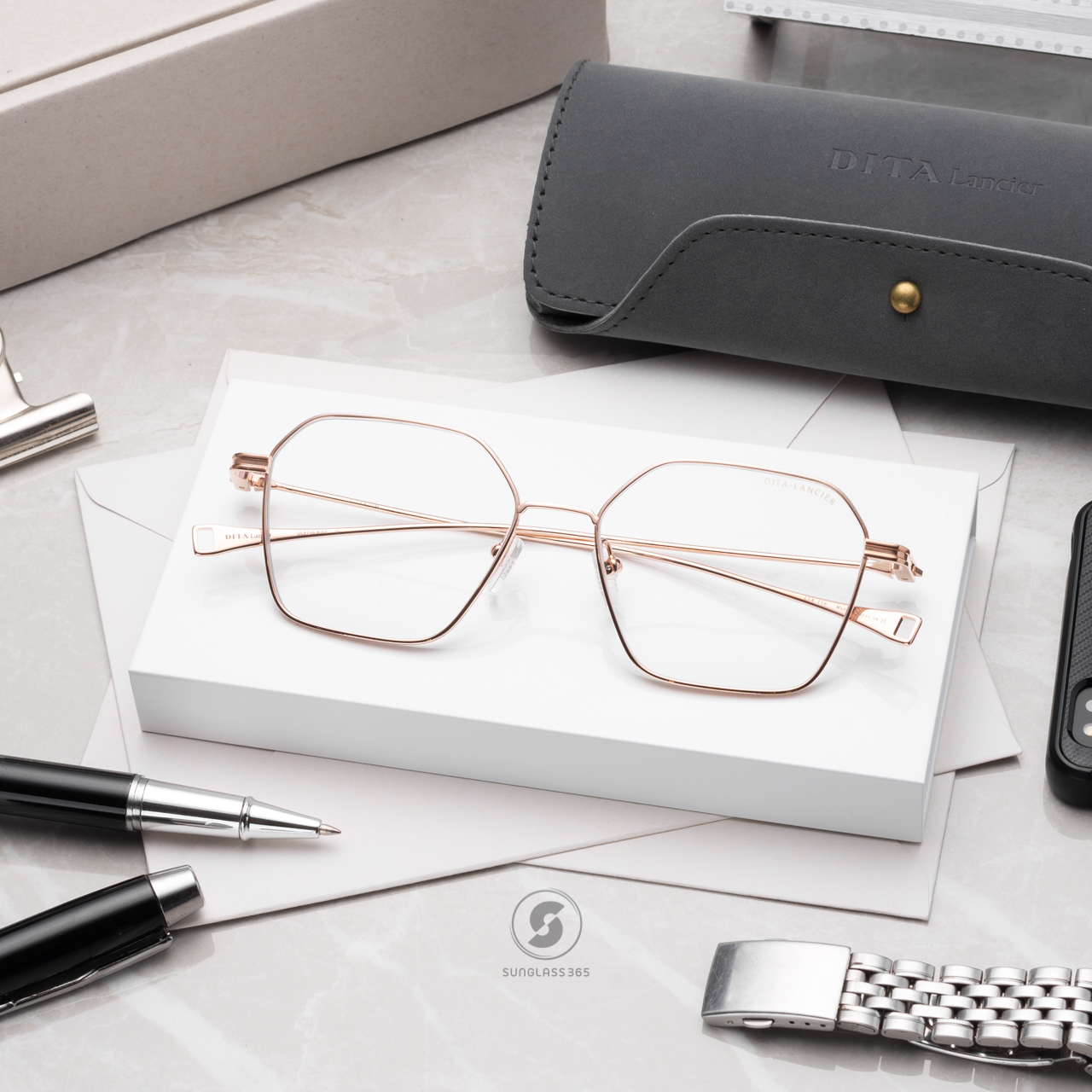 แว่นสายตา DITA LANCIER DLX116 A 02 with Blue Control Lens