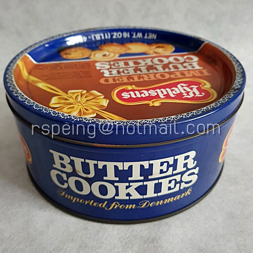 กล่องขนมคุ้กกี้เก่า Kjeldsens Imported Butter Cookies