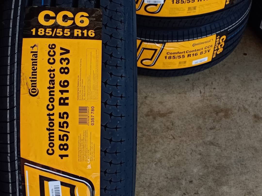 ยางใหม่ CONTINENTAL CONTACT CC6 185/55R16