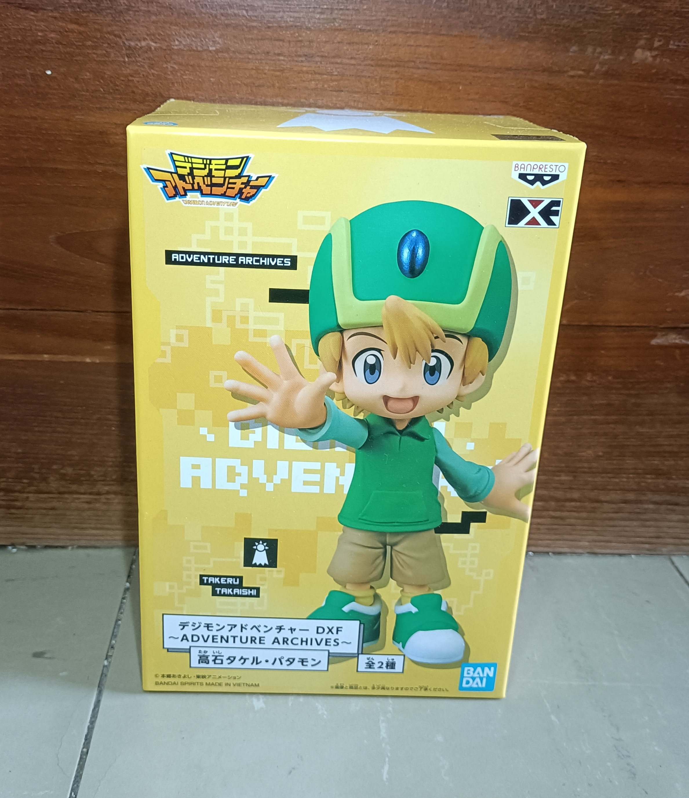 โมเดลฟิกเกอร์ Takeru Takaishi Digimon Adventure งานDXF มือ1 lot.japan แมวทอง