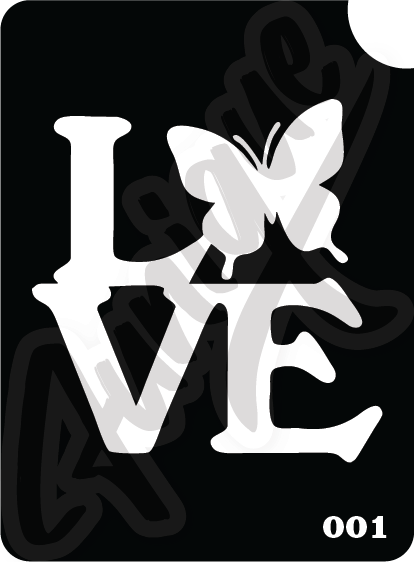 SET 12 Stencil บล็อกสติกเกอร์ รอยสักกากเพชร เพ้นท์กากเพชร กลิตเตอร์ Funique สติ๊กเกอร์ แบบลาย DIY งานประดิษฐ์