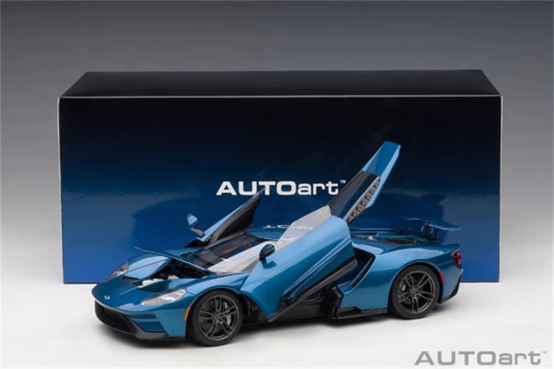 พรีออเดอร์ โมเดลรถ โมเดลรถยนต์ Autoart Ford GT 2015 น้ำเงิน 7
