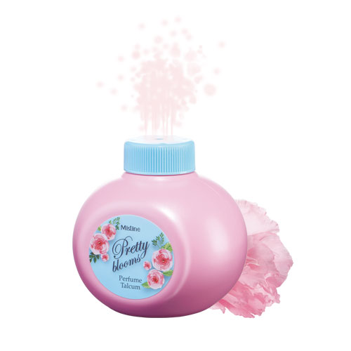 Mistine Pretty Blooms Perfume Talcum 100 g.