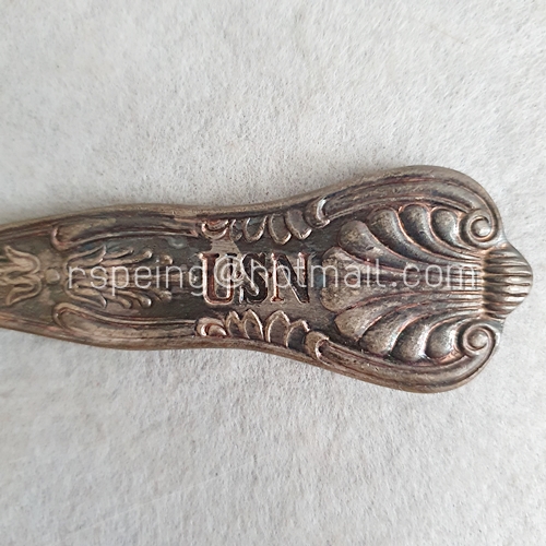 ช้อนซุปเงินวินเทจของกองทัพเรือสหรัฐฯ USN (US.Navy) Soup Spoons 4 คัน