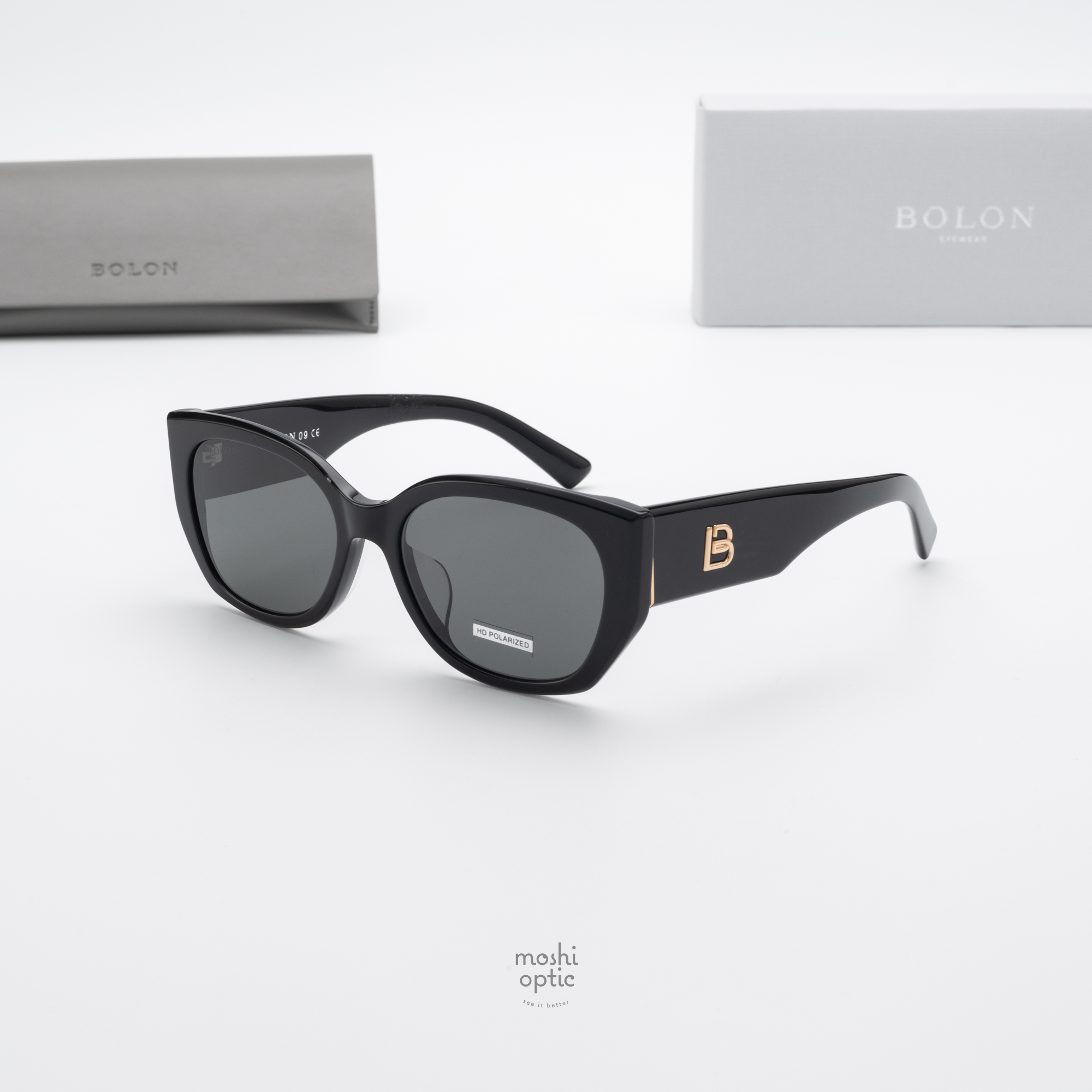 แว่นกันแดด BOLON รุ่น BL3195 Zurich C10 Bright Black Polarized