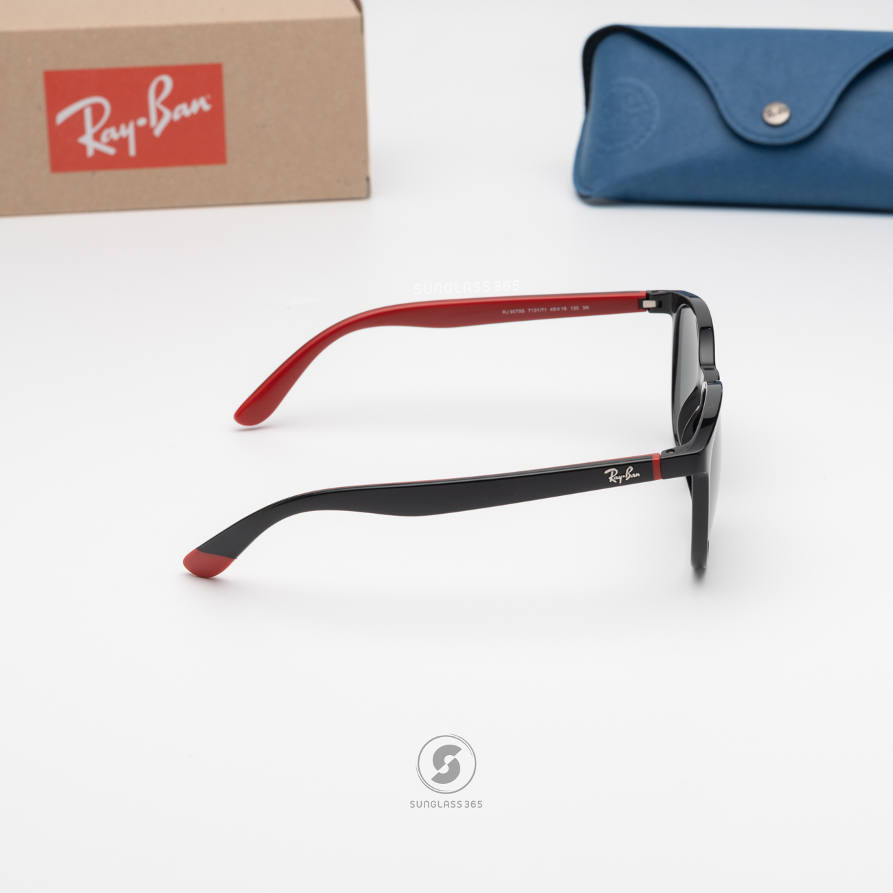 Ray Ban RJ9079S 713171 Black on Red