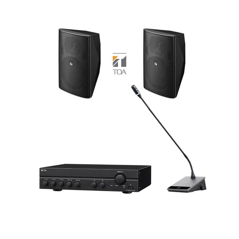 TOA ชุดเครื่องเสียงประกาศ แบล็คกราวด์มิวสิค TOA A-2240-H + TOA F-2000BTWP + SOUNDVISION GMX-48