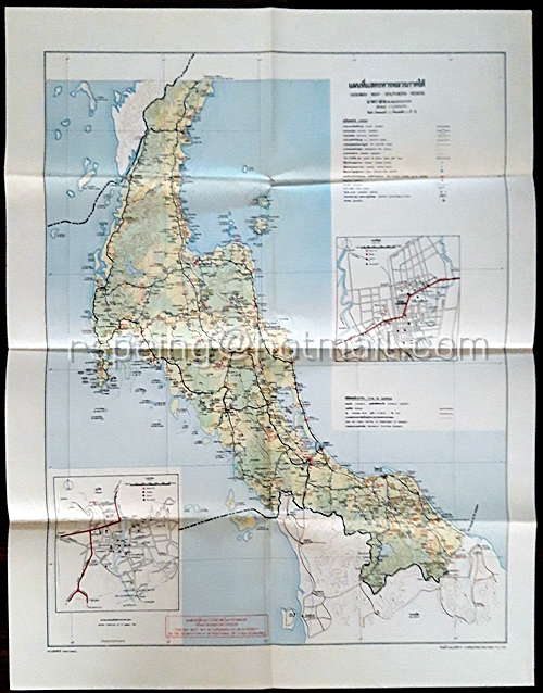 แผนที่แสดงทางหลวงภาคใต้ Highway Map Southern Region