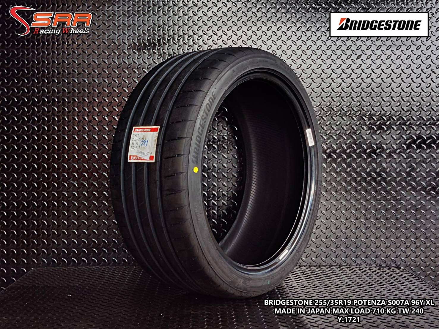 BRIDGESTONE 255/35R19 S007A ปี2021 ราคาถูก