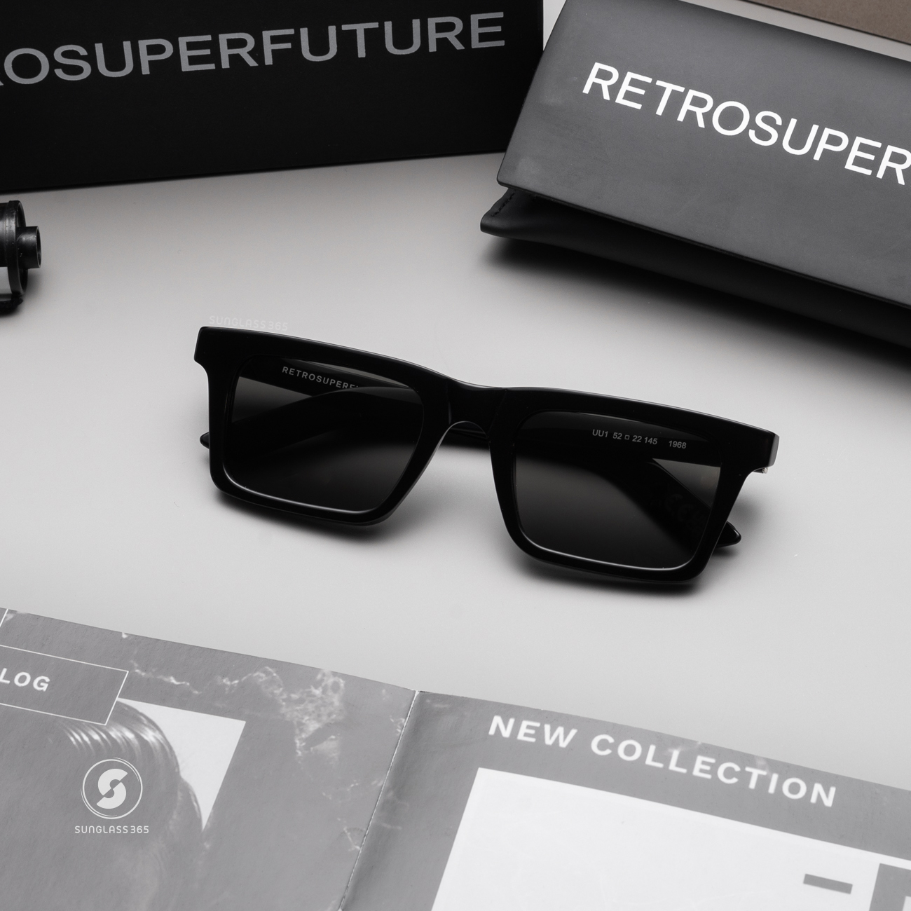 แว่นกันแดด SUPER SP UU1 1968 Black