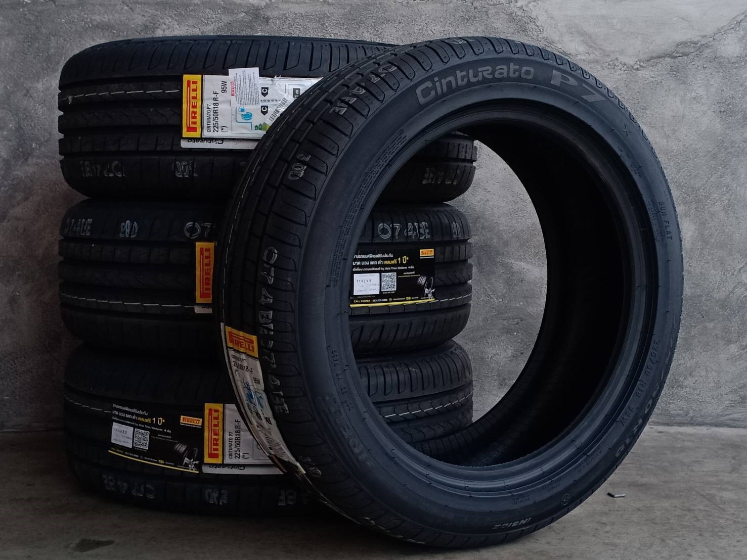 PIRELLI CINTURATO P7 (RUNFLAT) 225/50R18 95W (ปี19)