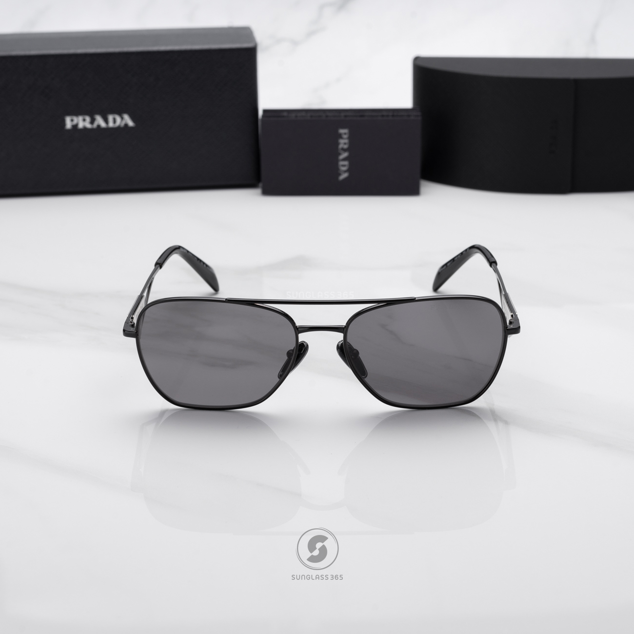 PRADA PRA50S 1AB5Z1 Metal Black
