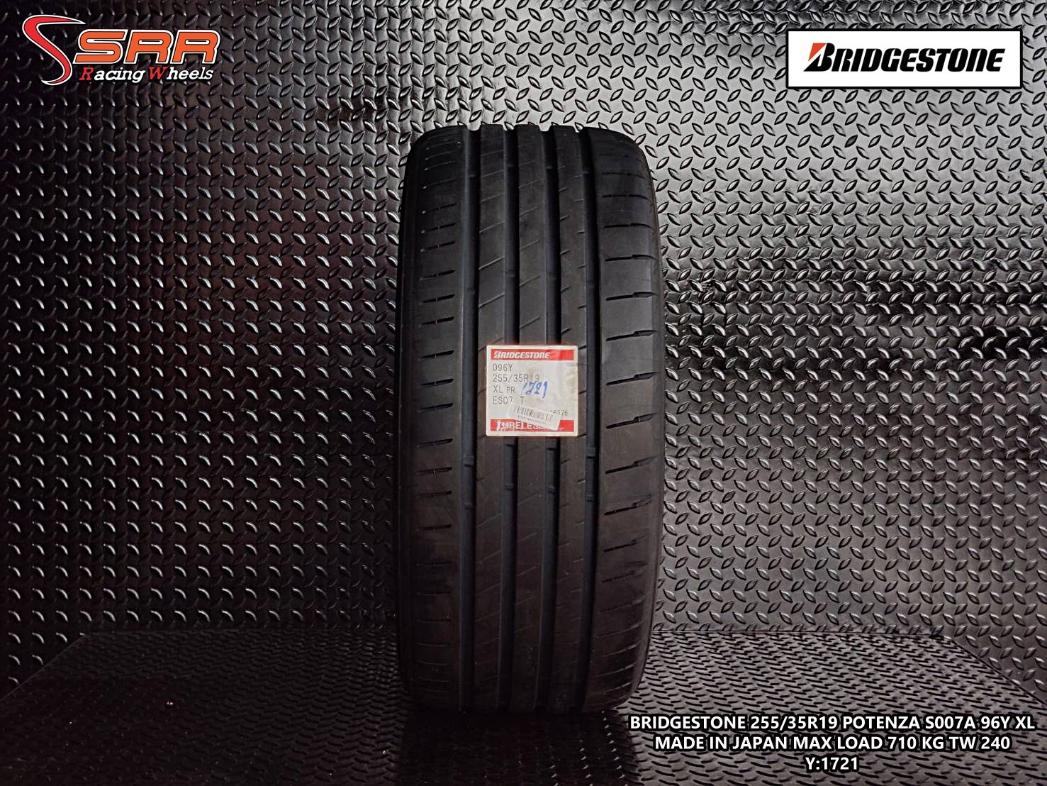 BRIDGESTONE 255/35R19 S007A ปี2021 ราคาถูก