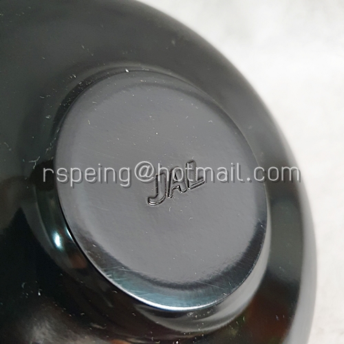 จานรองถ้วยเมลามีนสีดำ สายการบินญี่ป่น (JAL)