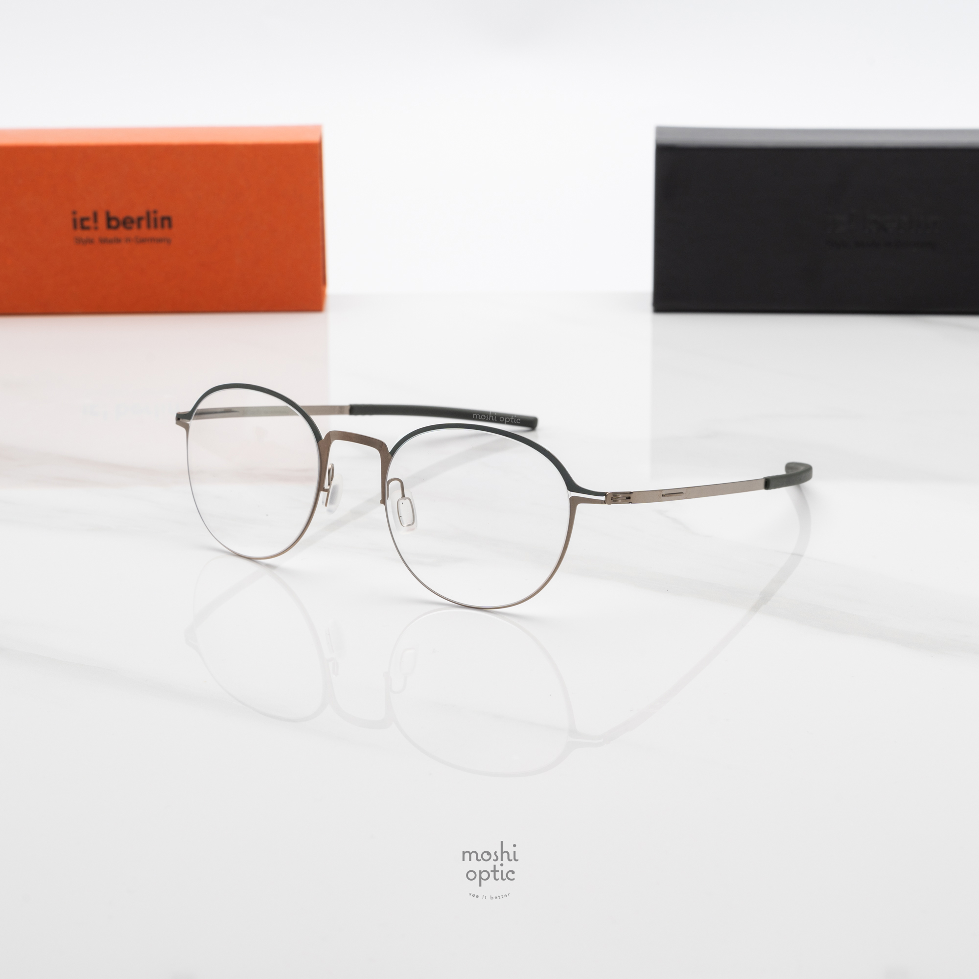 กรอบแว่น IC BERLIN Kayoko Racing Green Bronze