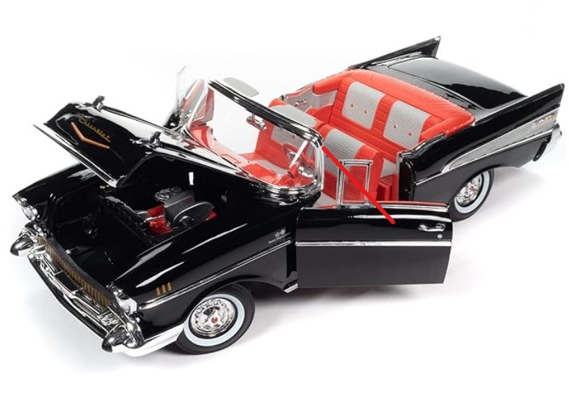 โมเดลรถ โมเดลรถยนต์ James Bond 1957 Chevrolet Bel Air 4