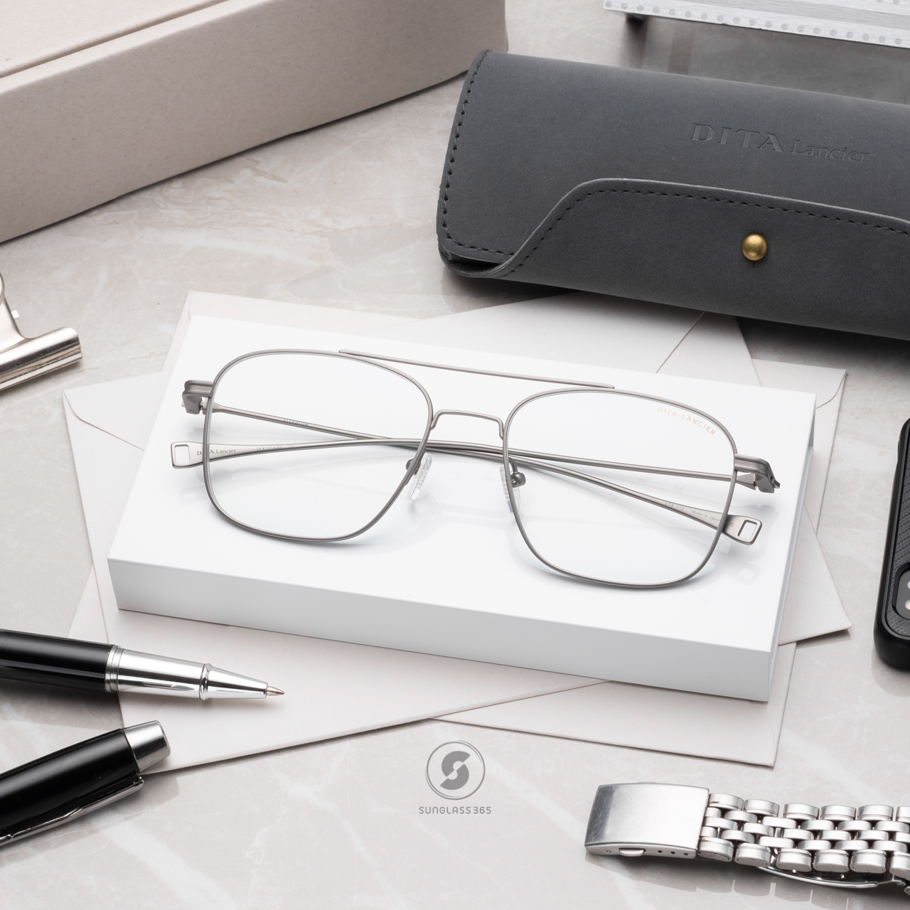 แว่นสายตา DITA LANCIER DLX112 A 03 with Blue Control Lens