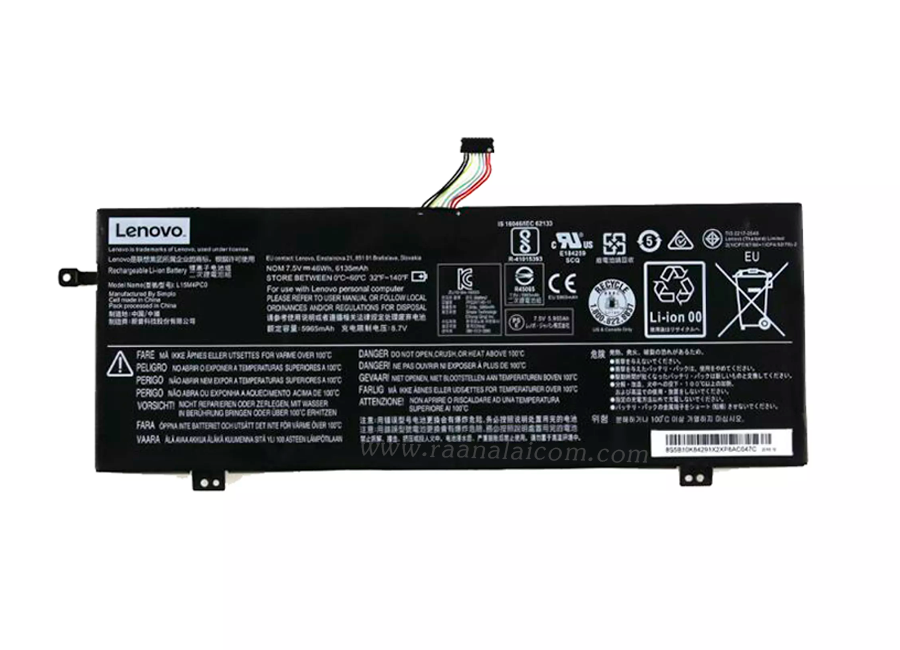 Battery Lenovo IdeaPad 710S-13IKB-80VQ Original 00HW020 ราคา พิเศษ แบตเตอรี่ Lenovo IdeaPad 710S-13IKB-80VQ 46Whr ตรงรุ่น