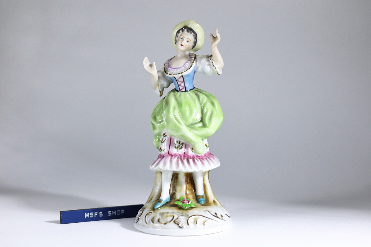 [Vintage] Maruyama Seto Japan Porcelain Lady Figurines หุ่นกระเบื้องรูปหญิงสาว