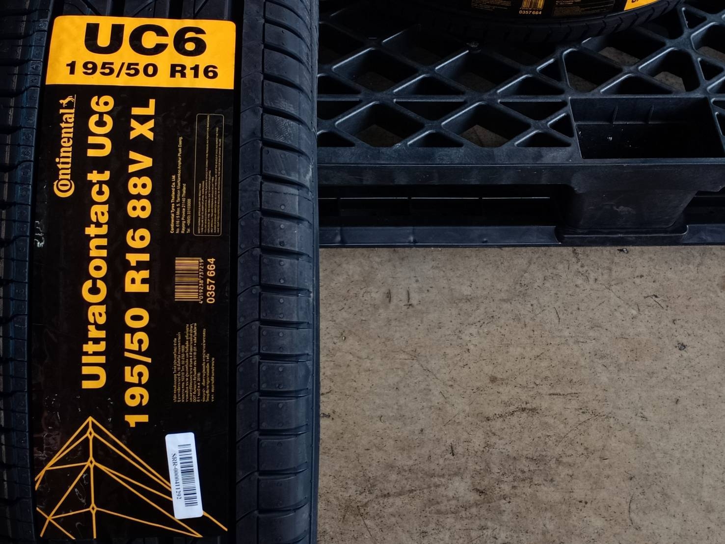 CONTINENTAL 195/50R16 ULTRACONTACT UC6 88V XL MADE IN THAILAND