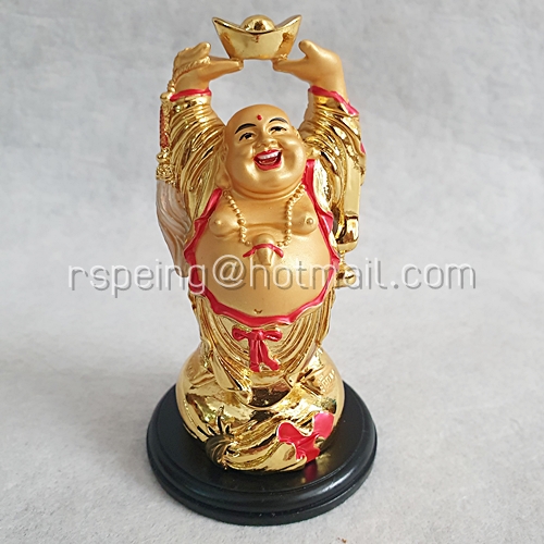 พระสังกัจจายน์ เรซิ่น ชูก้อนทอง