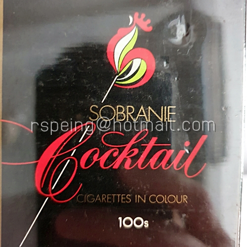 บุหรี่ Sobranie Cocktail Cigarettes in Colour ยุค 80 (ในซีล)