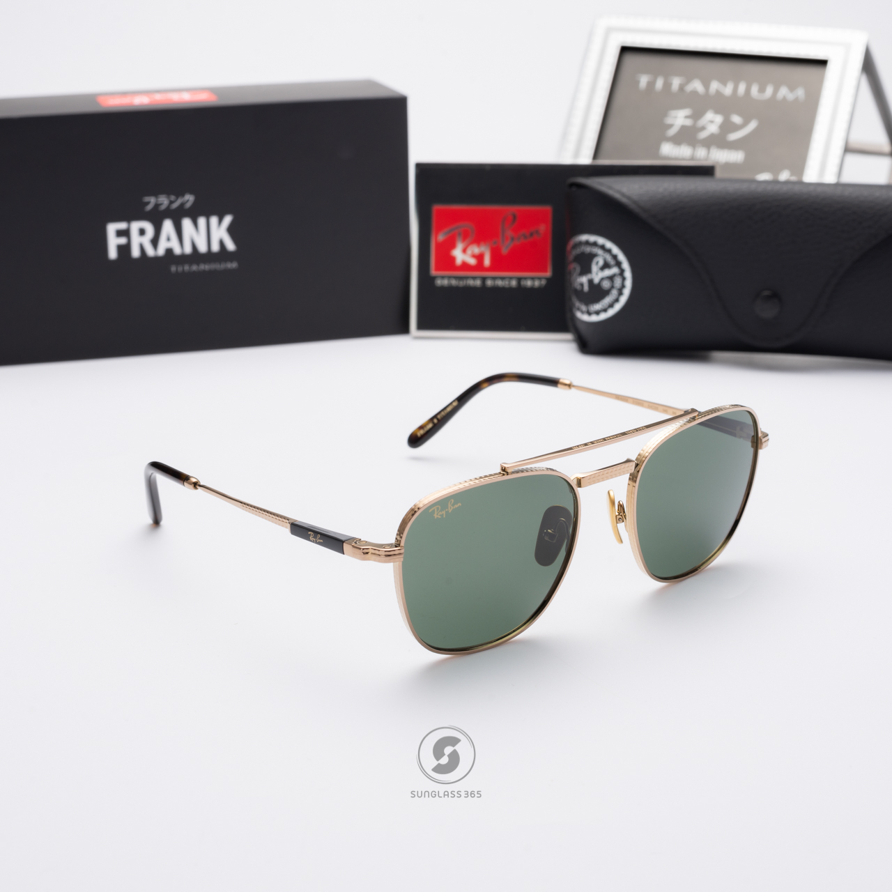 RayBan RB8258 313852 Frank ll Titanium Gold