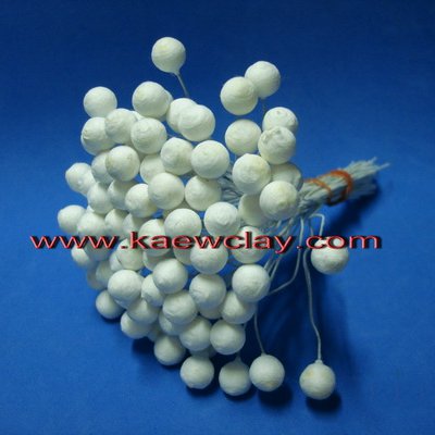 ตุ้มสำลีทำดอกมะลิ (Cotton budscircular)