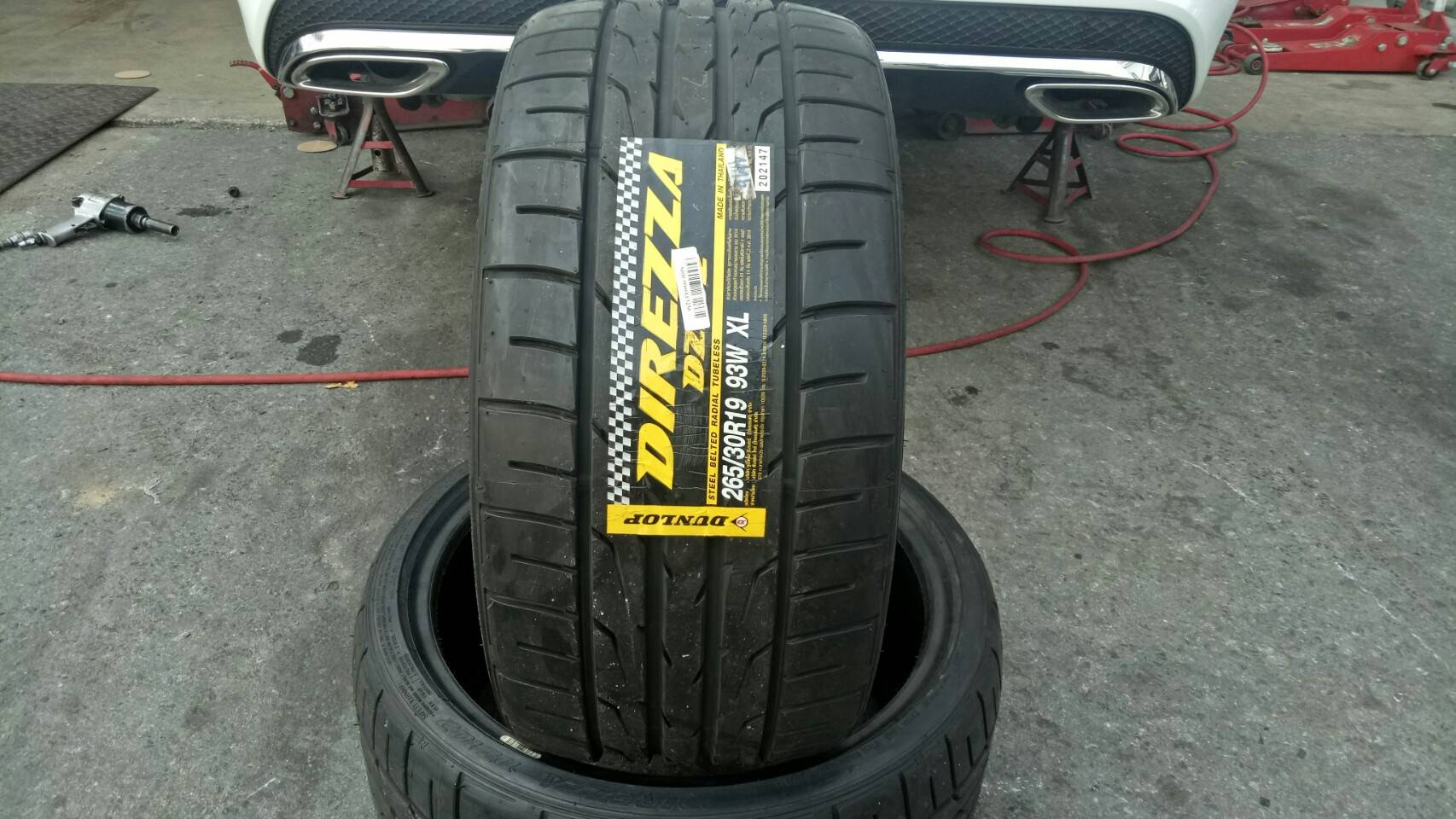 ยางใหม่ DUNLOP DZ102 265/30-19 ใหม่ ค้างปี ราคาพิเศษ