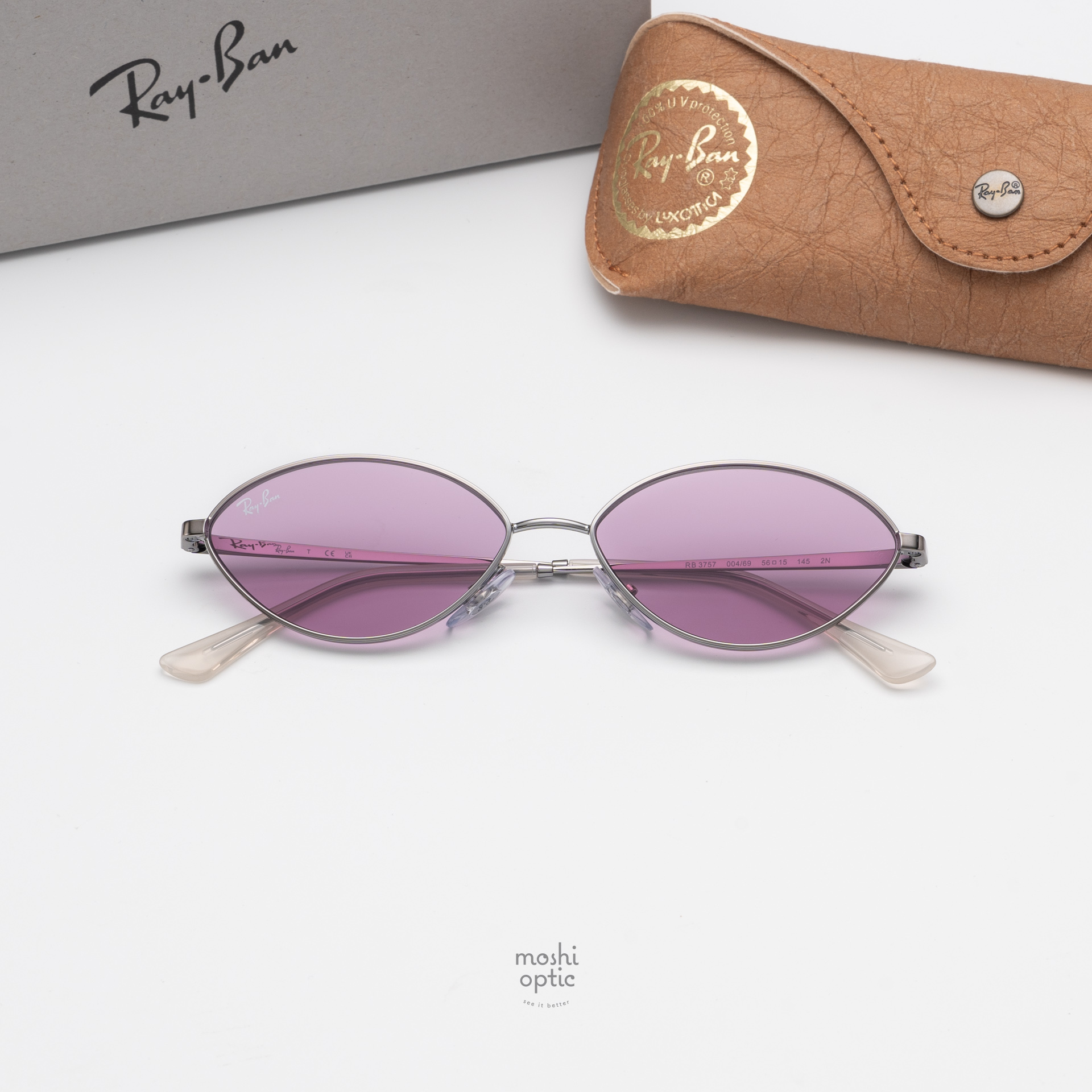 RayBan Kai RB3757 004/69 Gunmetal Dark Violet